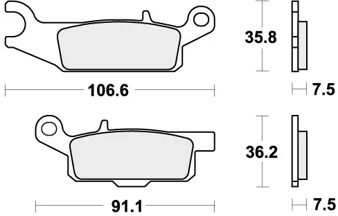 SBS - 849RSI - Brake Pads - Off Road Racing Dagaanbieding