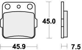 Shop Nu SBS - 592CS - Brake Pads - Organic Off Road