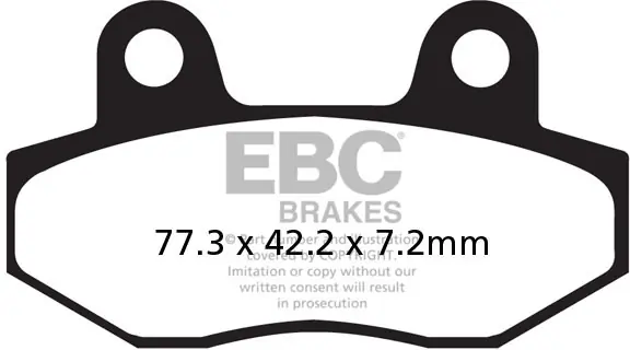 EBC - SFAC086 - Brake Pads - Carbon Scooter Dagaanbieding