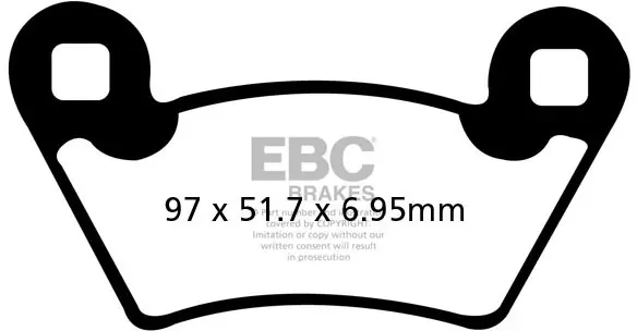 EBC - SXR354HH - Brake Pads - SINTERED Disc Pad Set Korting