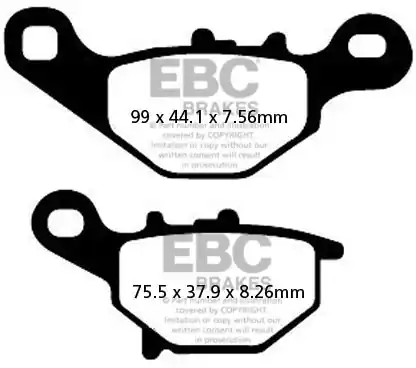 EBC - SFA396HH - Brake Pads - Geschikt voor Suzuki Meest Verkocht