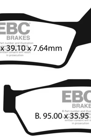 EBC - FA715 - Brake Pads - Organic Flitsaanbieding