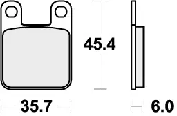 Topkwaliteit SBS - 559H.CT - Brake Pads - Organic