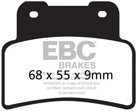 EBC - SFA432HH - Brake Pads - Geschikt voor Aprilia Scarabeo 100 Op = Op
