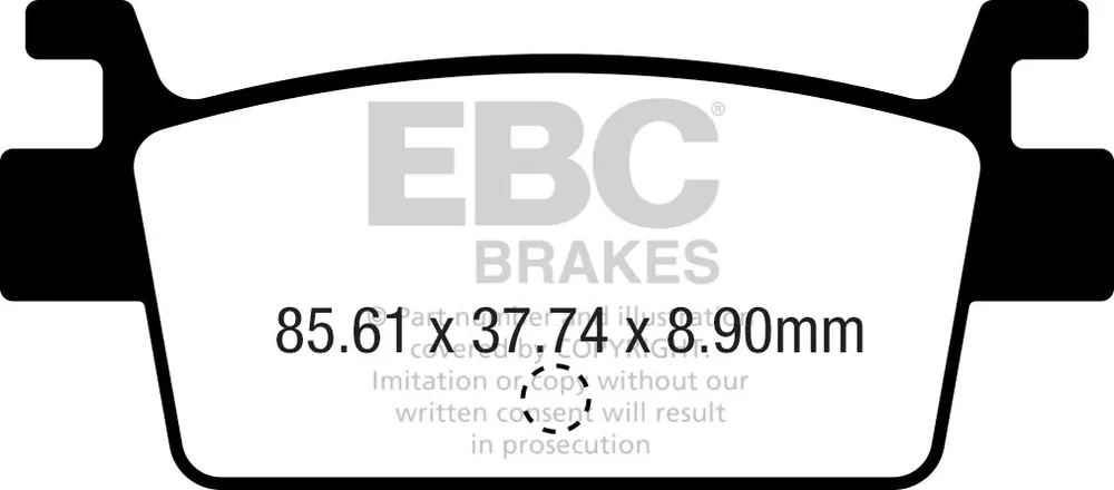 EBC - SFA719 - Brake Pads - Organic Remblokken Must-Have