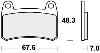Op = Op SBS - 933HS BRAKE PADS SINTER - Brake Pads - STREET