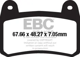EBC - FA658V - Brake Pads - Semi Sintered Street Pads Bestel Nu