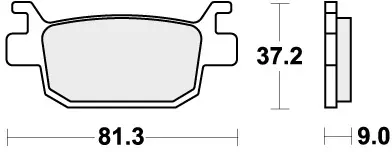 SBS - 832HF - Brake Pads - Organisch Dagaanbieding