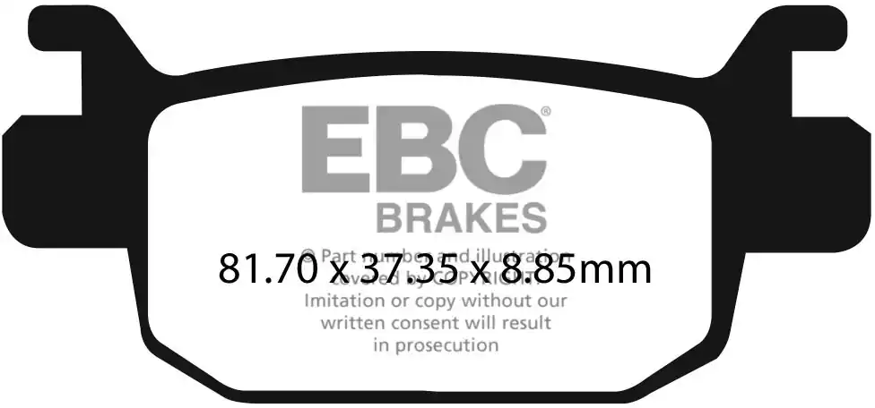 EBC - FA 698V - Brake Pads - Semi-sintered Populair