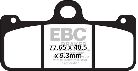 EBC - EPFA218/2HH - Brake Pads - Extreme Pro HH Nieuw