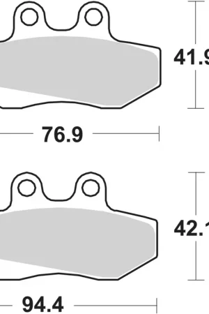 Voordeelprijs SBS - 120MS BRAKE PADS SINTER - Brake Pads - Geschikt voor Piaggio Super Hexagon