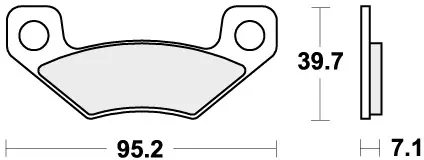 Express Levering SBS - 908RSI BRAKE PADS SINTER RACING - Brake Pads - OFF ROAD RACING