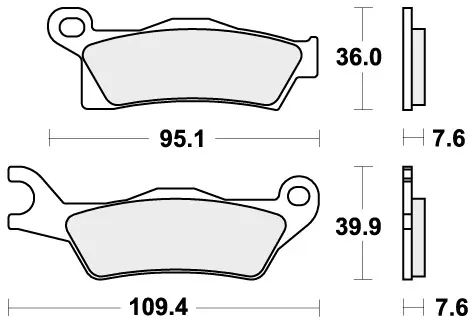 Professioneel SBS - 910RSI - Brake Pads - Sinter Racing