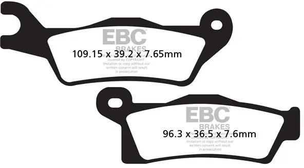 EBC - FA617TT - Brake Pads - Organisch Laatste Versie