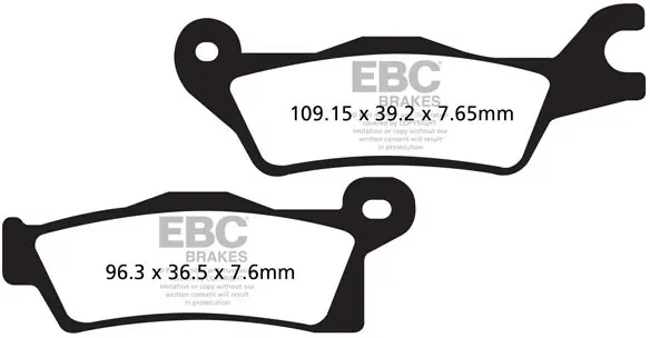 EBC - FA618TT - Brake Pads - Organisch Gecertificeerd