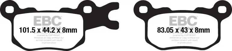 EBC - FA684R - Brake Pads - Sintered R Snelle Levering