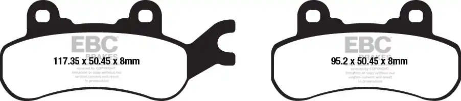 EBC - SXR682HH - Brake Pads - Sintered Disc Pad Set Actieprijs