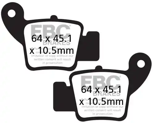 Voordeelprijs EBC - FA634TT - Brake Pads - Organisch