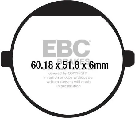 Laatste Kans EBC - FA198 - Brake Pads - Organisch