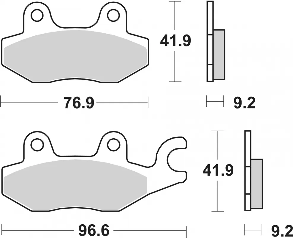 Nu Kopen SBS - 119MS BRAKE PADS SINTER - Brake Pads - Scooter