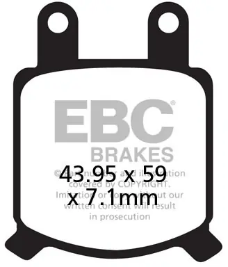 Lage Prijs EBC - FA076 - Brake Pads - Organic Remblokken