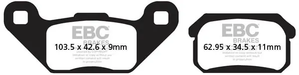 Limited Edition EBC - FA431R - Brake Pads - SINTERED R