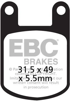 Direct Verzonden EBC - FA050 - Brake Pads - Organic