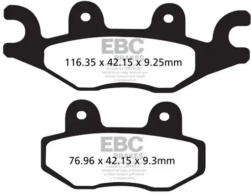 EBC - FA484TT - Brake Pads - Organisch Hoge Kwaliteit