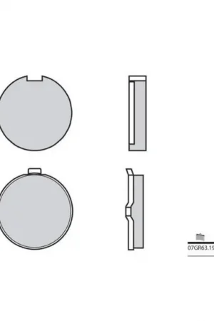 Aanbieding BREMBO - 07GR6319 - Brake Pads - Organic Genuine