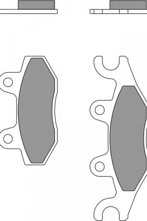 BREMBO - 07095CC - Brake Pads - Organisch voor Scooter Flitsaanbieding
