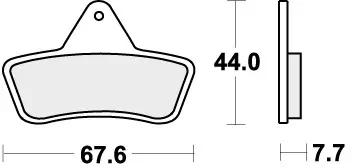 Professioneel SBS - 758ATS BRAKE PADS SINTER - Brake Pads - Off Road