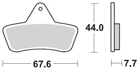 MOTO MASTER - 096811 - Brake Pads - Sinter Racing Off Road Hoge Kwaliteit