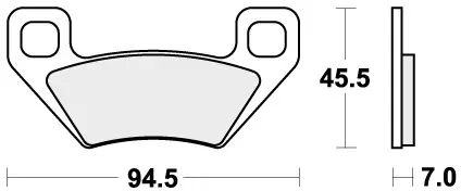 SBS - 822ATS BRAKE PADS SINTER - Brake Pads - OFF ROAD Nieuw Model
