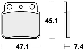 SBS - 649RSI BRAKE PADS SINTER RACING - Brake Pads - Off Road Racing Origineel