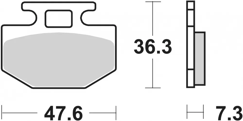 SBS - 112CT BRAKE PADS ORGANIC - Brake Pads - Geschikt voor scooters Authentiek