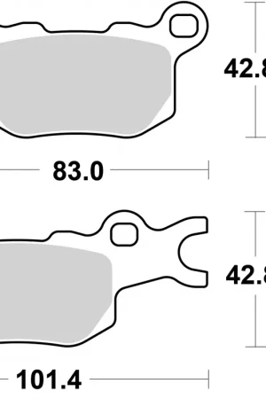 SBS - 1001SI BRAKE PADS SINTER - Brake Pads - OFF ROAD Exclusieve Aanbieding