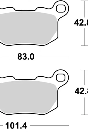SBS - 1002PSI BRAKE PAD SINTER EVO - Brake Pads - Sinter Nieuwe Collectie