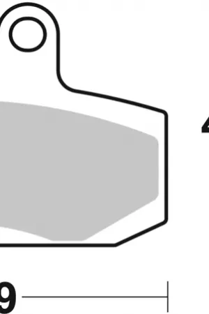SBS - 124CT BRAKE PADS ORGANIC - Brake Pads - Scooter Betaalbaar