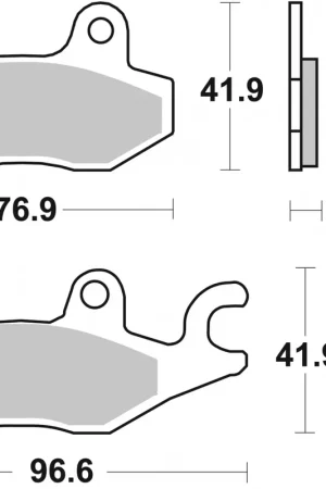 SBS - 134CT BRAKE PADS ORGANIC - Brake Pads - Geschikt voor scooters Koopje