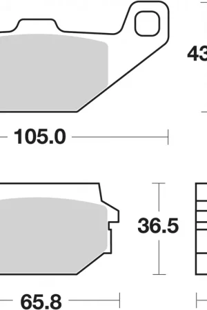 SBS - 150CT BRAKE PADS ORGANIC - Brake Pads - Geschikt voor scooters Shop Nu