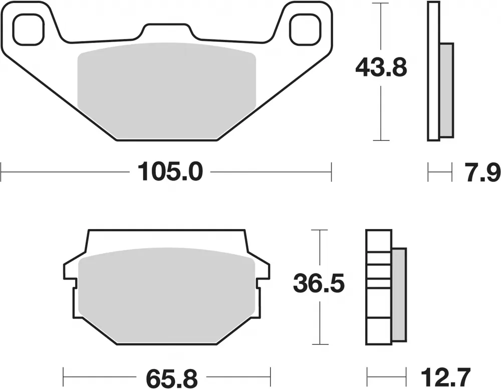 SBS - 150HF - Brake Pads - Organisch Beste Prijs