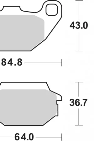 SBS - 154MS BRAKE PADS SINTER - Brake Pads - Voor scooters Snelle Levering