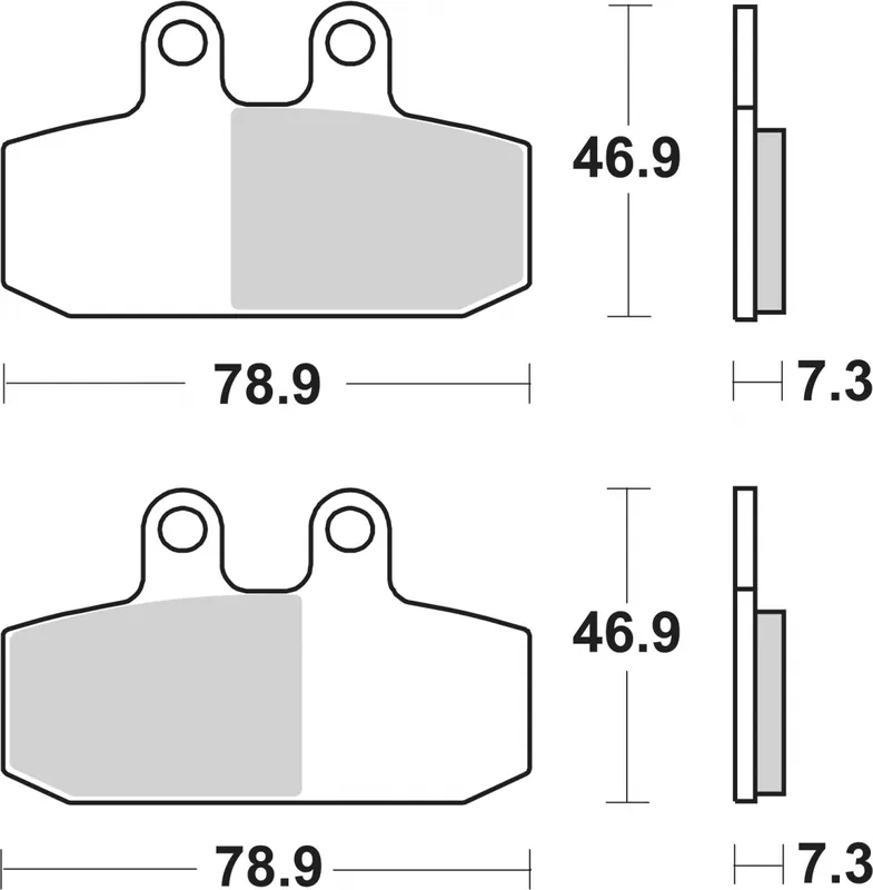 Koopje SBS - 179CT - Brake Pads - Organic
