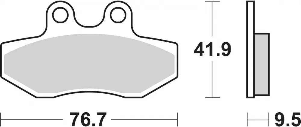 SBS - 190MS - Brake Pads - Scooter Populair
