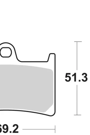 Betaalbaar SBS - 198CT - Brake Pads - Organic