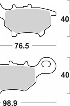 SBS - 206HF - Brake Pads - Organic Gecertificeerd