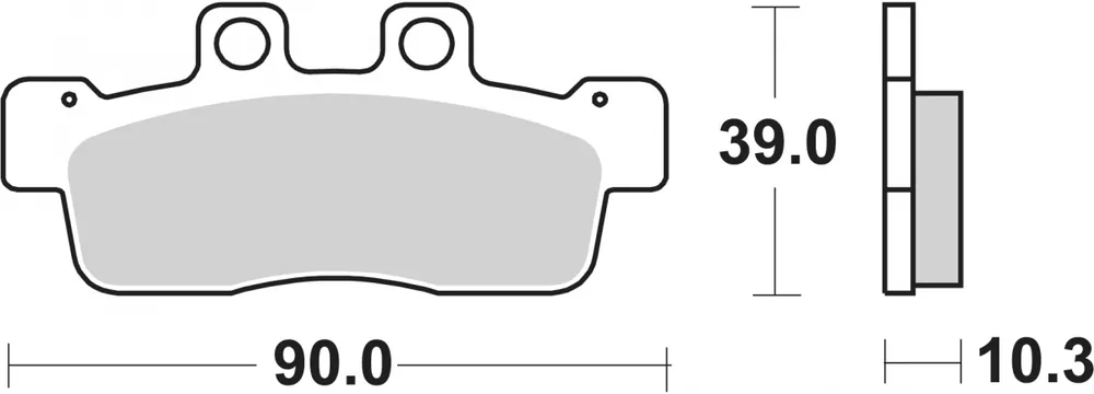 SBS - 207HF BRAKE PADS ORGANIC - Brake Pads - STREET Goedkoop