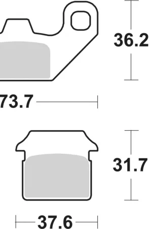 Actieprijs SBS - 213CT - Brake Pads - Organisch