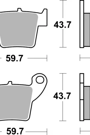 SBS - 220CT BRAKE PADS ORGANIC - Brake Pads - STREET Laatste Versie
