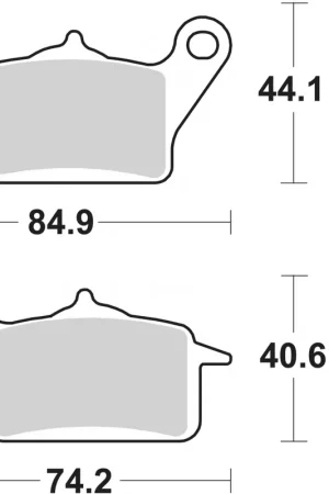 Luxe SBS - 223HF BRAKE PADS ORGANIC - Brake Pads - STREET